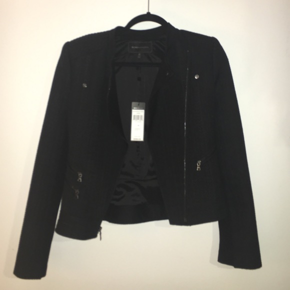Herringbone BCBG Black Jacket
