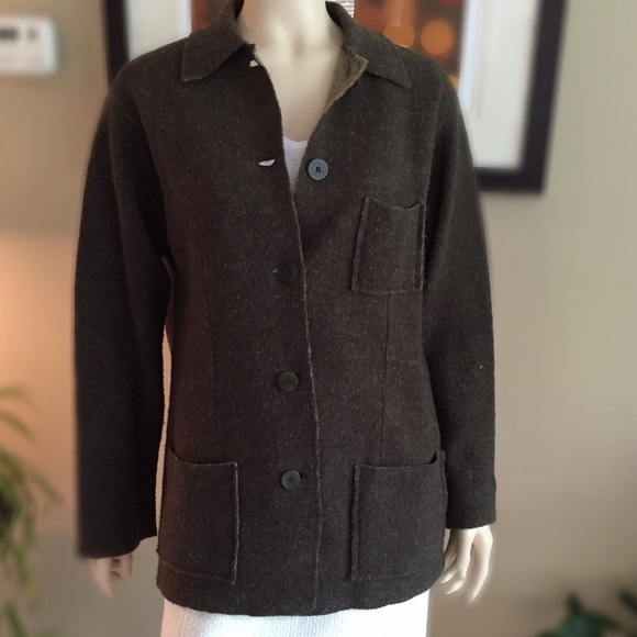 DKNY Wool Barncoat
