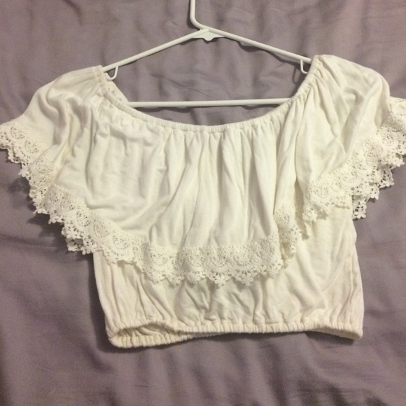 White crop top