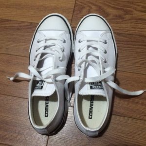White leather converse
