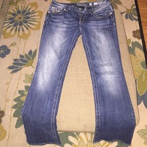 MISS ME SIGNATURE BOOTCUT JEANS size 32/ 34 inseam