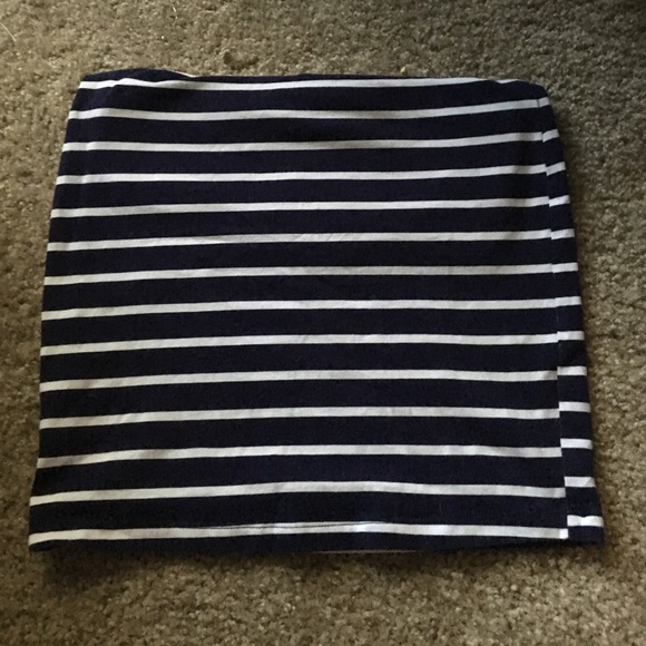 Stripe Body Con Skirt