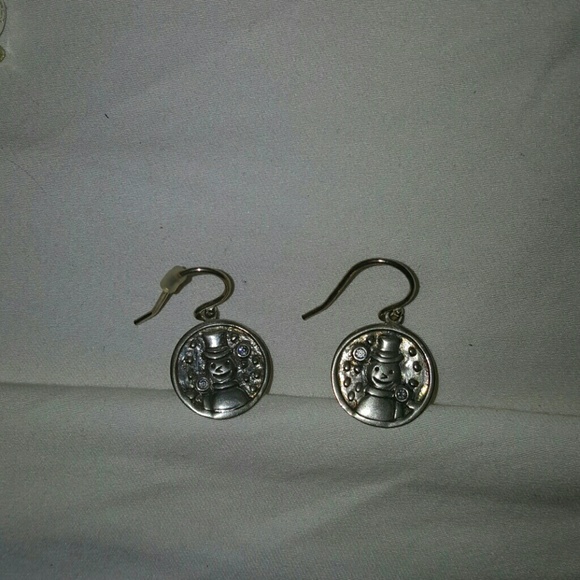 Silpada snowmen earrings