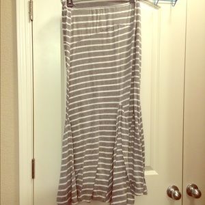 Stripped Maxi Skirt