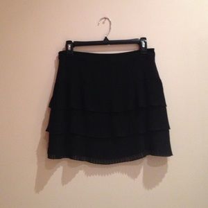 pleated ruffled skirt