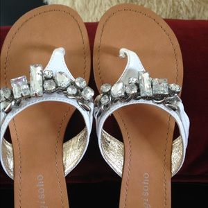 Rhinestone sandals 8.5