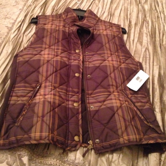 Outdoor vest, elastic belted back with snaps