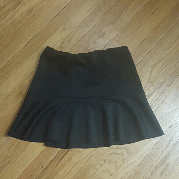 Scuba style mini flare skirt