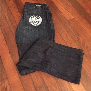 Rock and republic jeans size 27 skulls on pockets