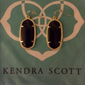 Kendra Scott 'Elle' Earrings in Black