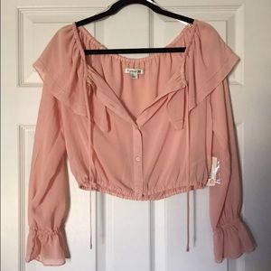 NWT Forever 21 Salmon Long Sleeve Size Small