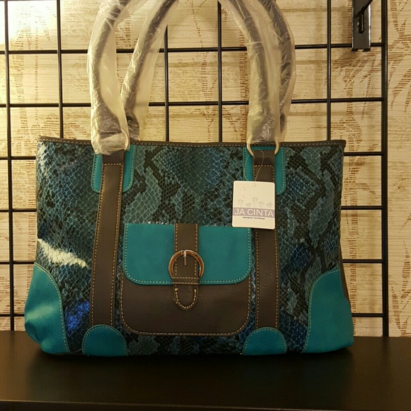 Snake pattern hobo bag