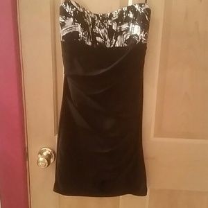 Black and silver dress