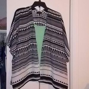 Tribal print kimono