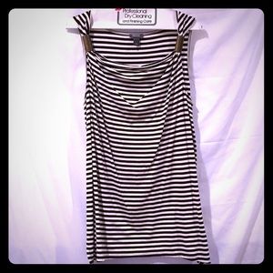 REACTION: Long Striped Tank w Brass Accents  -S