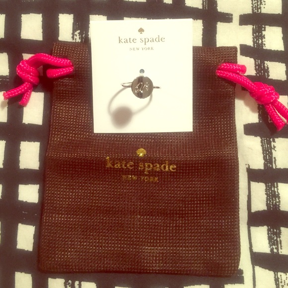 kate spade♠️ New York letter “X" silver ring - Picture 2 of 4