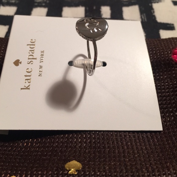kate spade♠️ New York letter “X" silver ring - Picture 3 of 4