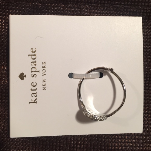 kate spade♠️ New York letter “X" silver ring - Picture 4 of 4