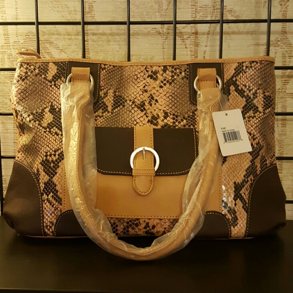 Snake pattern hobo bag