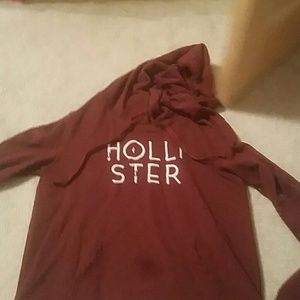 Burgundy hooded sweatshirt