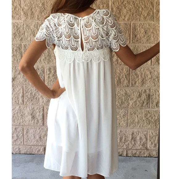 🆕Crochet Lace Chiffon Dress pastel - Picture 2 of 3