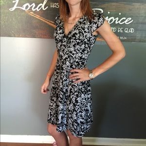 V-Cut Loft Office Dress