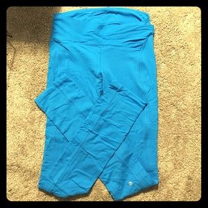 Lululemon leggings! Bright blue worn once!
