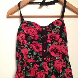 Halter style floral dress