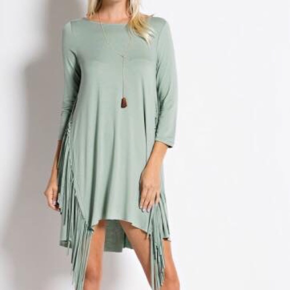 🎀Stylish Fringe Side Dress