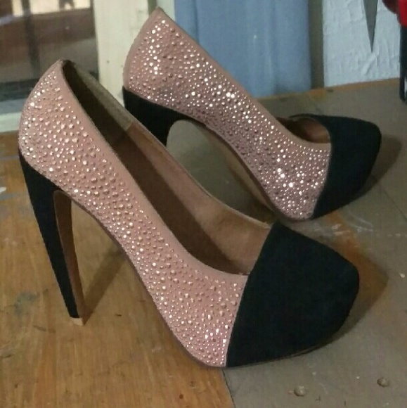Jeffrey Campbell Shoes - NWOT Jeffrey Campbell rhinestone heels 7.5