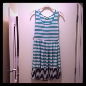 Brand new striped sleeveless dress