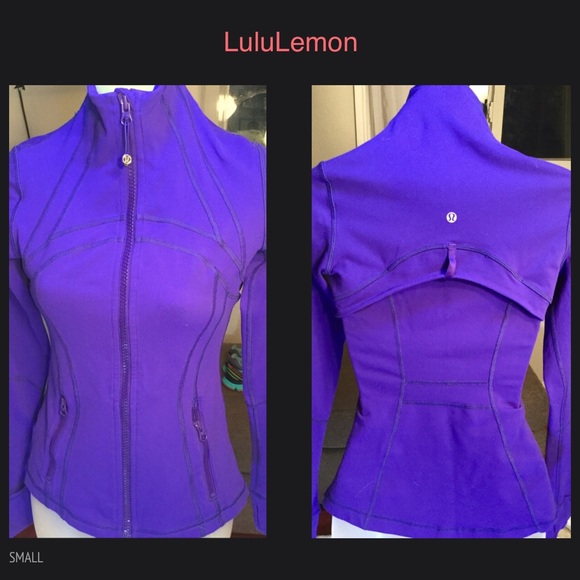 LK NEW. LULULEMON SZ SM PURPLE WORKOUT JACKET