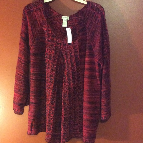 red and black sweater