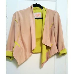 Light Pink Blazer with Bold Lining
