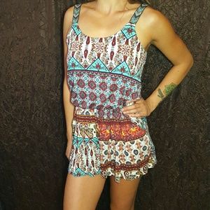 Printed Romper