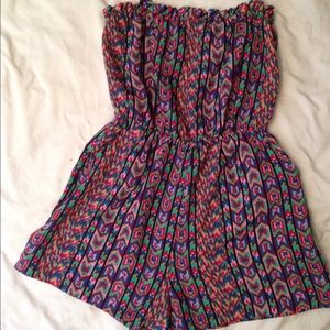 Tribal print romper.