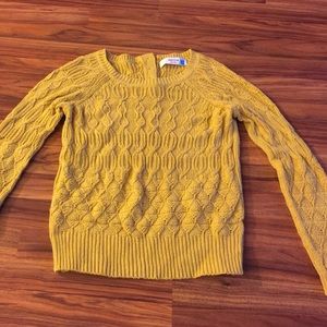 Mustard yellow Anthro sweater *SOLD*