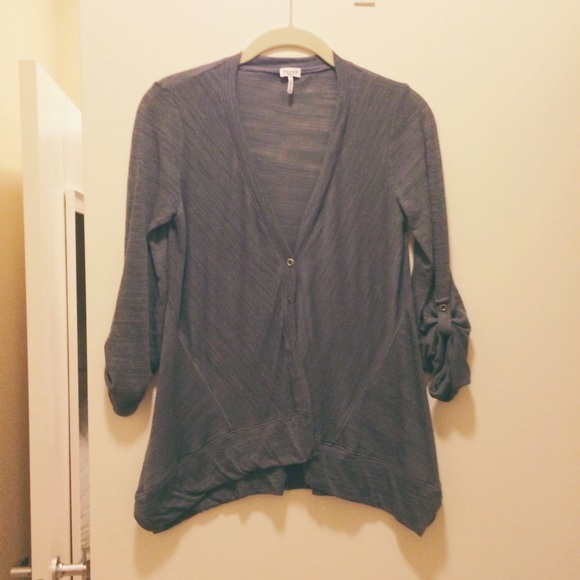 Splendid, blue waterfall cardigan