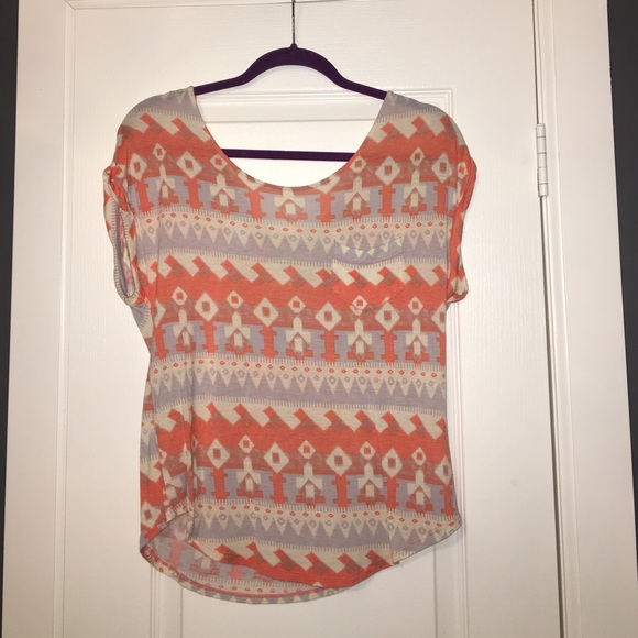 Aztec 3-tone top w/ strappy back