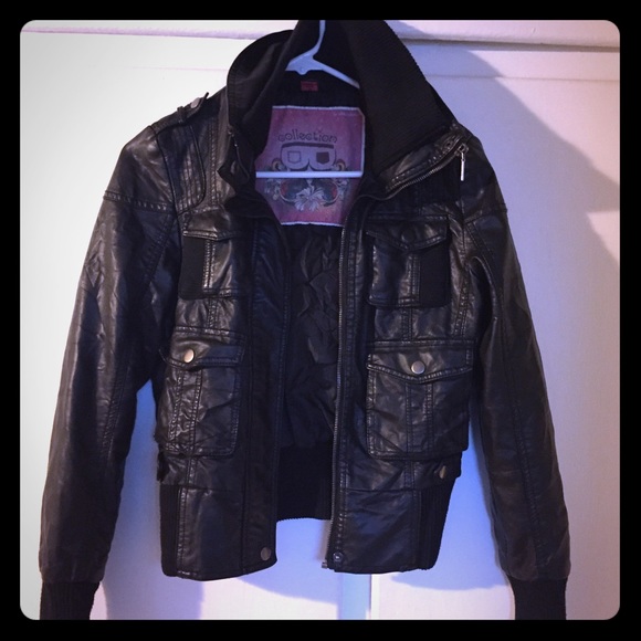 B.P Faux Leather Jacket Black