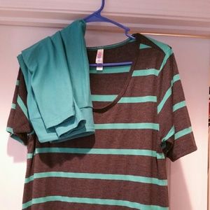 LuLaRoe OS leggings and M perfect