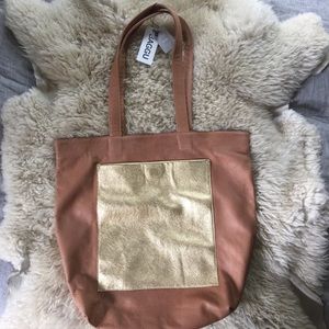 BAGGU LEATHER SHOPPER!! NWT