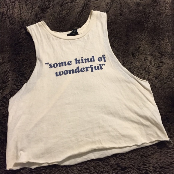 Forever 21 crop muscle tee