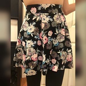 Asos floral skater skirt