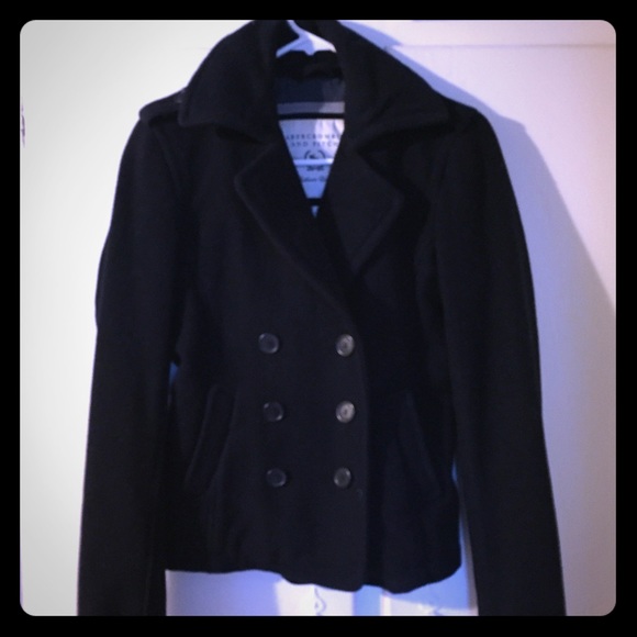 Abercrombie & Fitch Navy Peacoat