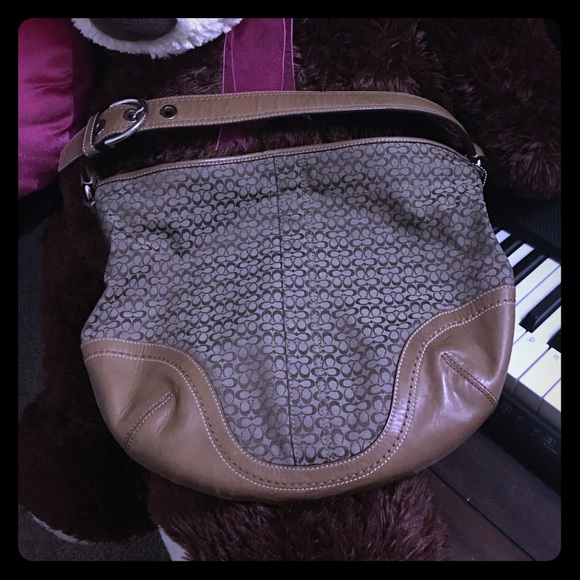 Brown coach bag