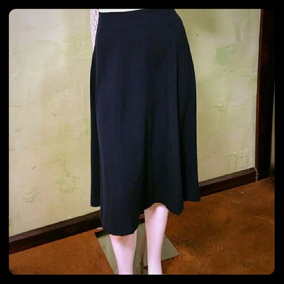 Navy Blue A-Line Skirt - Picture 1 of 2