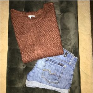 7 for all Mankind Jean Shorts (Size: 27)