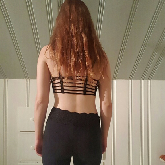 Black Strappy Back Bralette