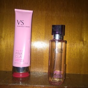VS Pink Clay body mask and Body by Victoria